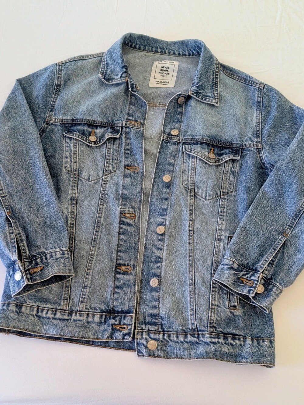 Pull & Bear Women’s Sz S Blue Denim Jean Jacket